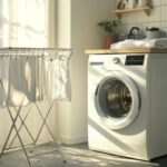 Home laundry scene