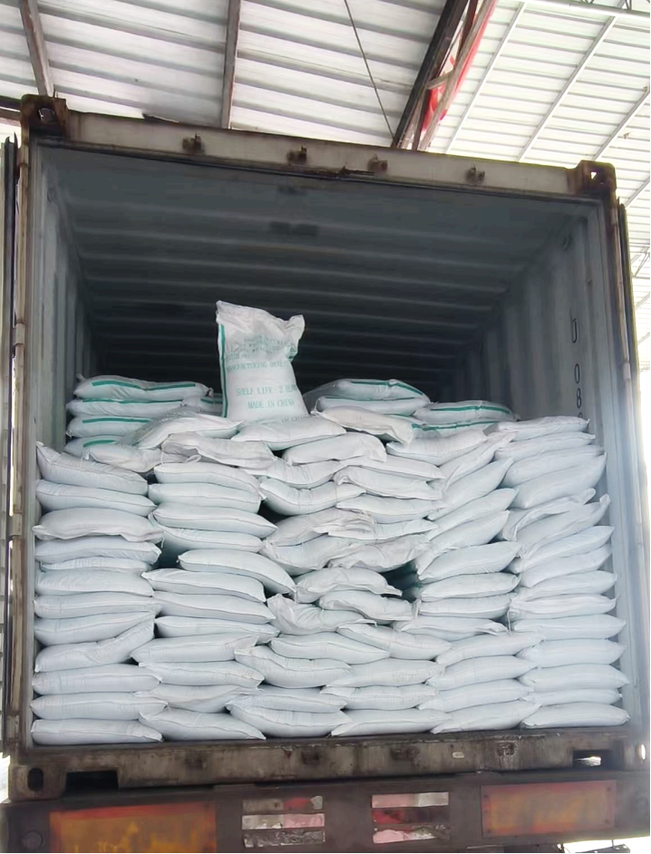 green speckles in the container