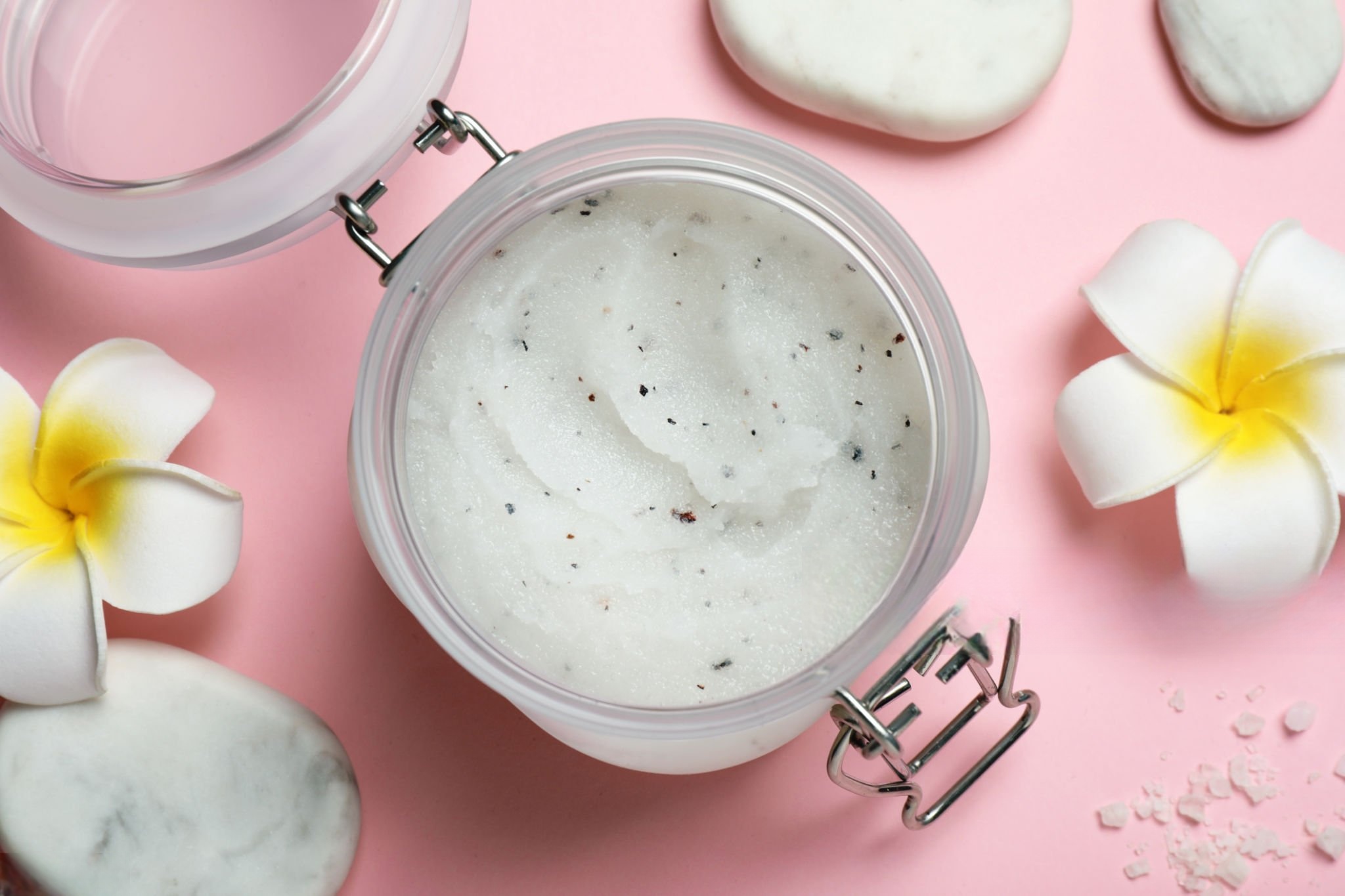 scrubs made from colored speckles