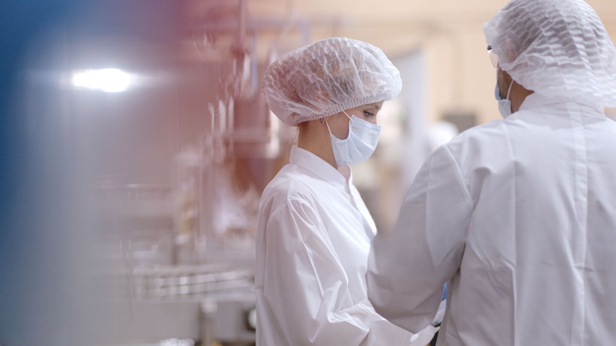 our team discussing colored speckles manufacturing