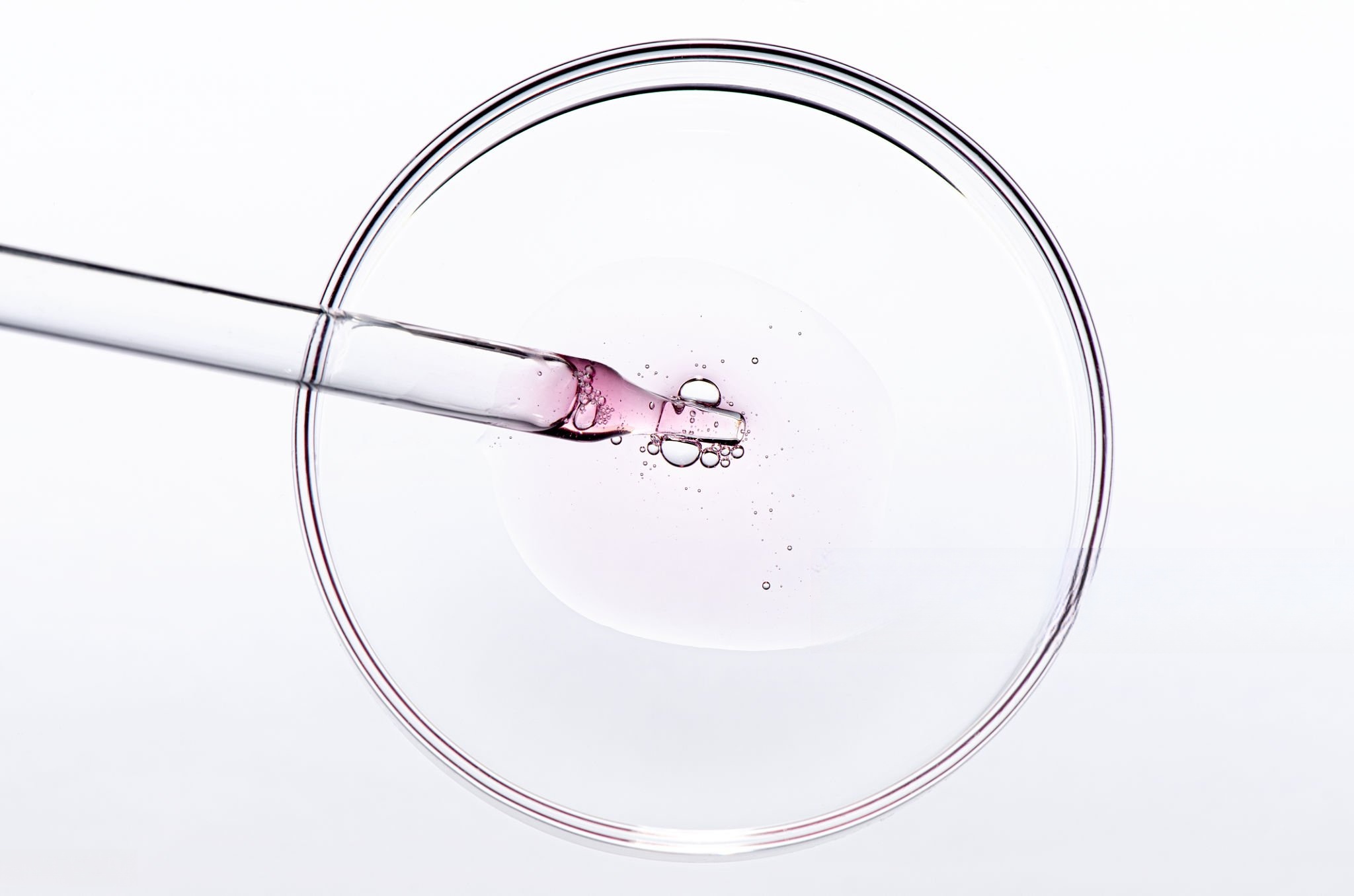 colored speckles dissolving test