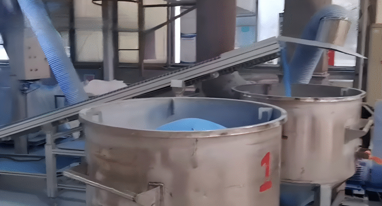 colored speckles manufacturing process