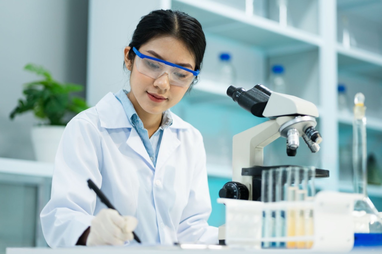 recording colored speckles testing result in laboratory