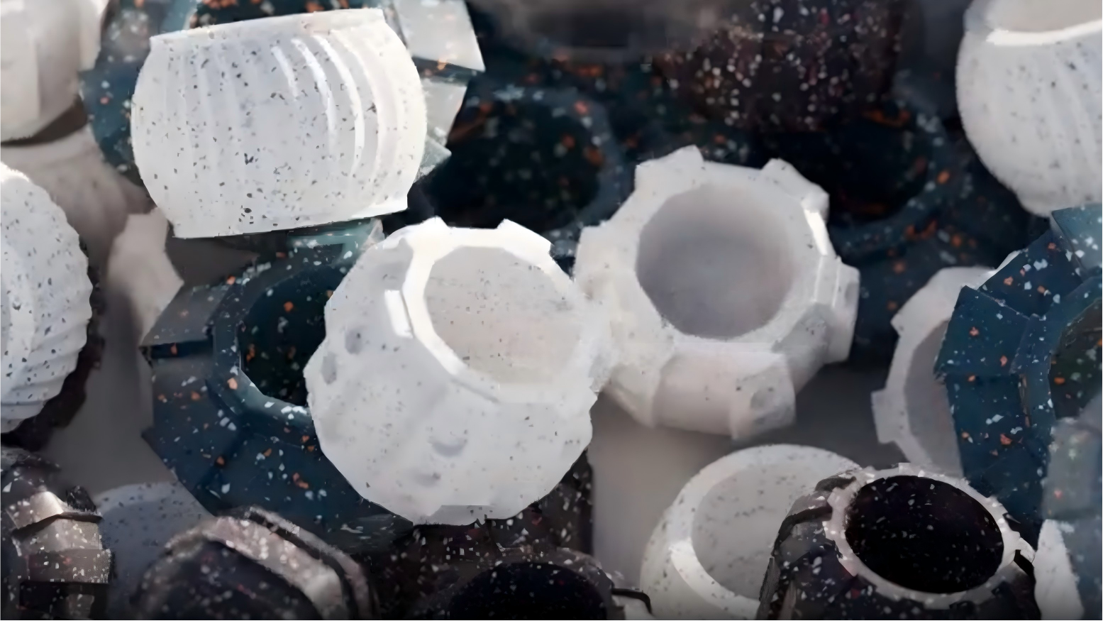 speckled plastic injection molding